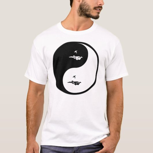 Yin Yang Skydiving T-shirt (Voorkant)