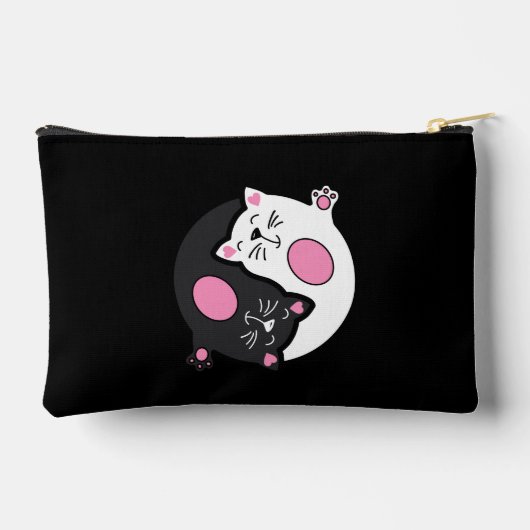 Yin Yang Sleeping Cats In Black And White  Etui (Achterkant)