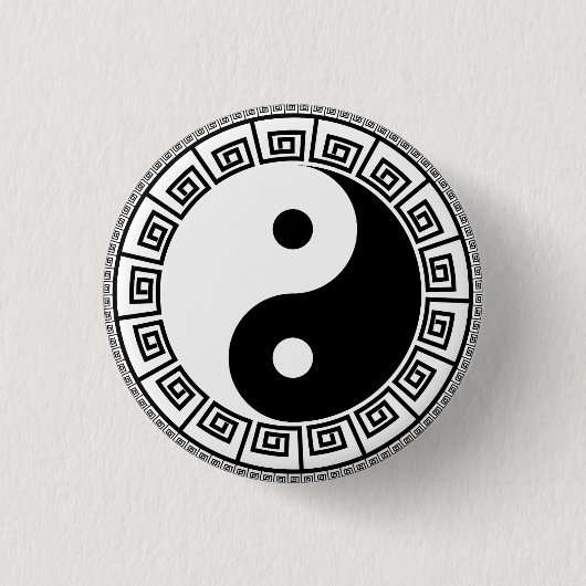 Yin Yang Small, 1¼-inch Button (Voorkant)