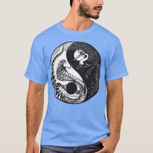 Yin Yang Snake vs Crane T-shirt
