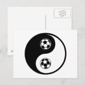 Yin Yang Soccer Briefkaart (Voorkant / Achterkant)