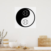 Yin Yang Softball Poster (Keuken)