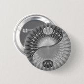 Yin Yang spiral design-knop Ronde Button 5,7 Cm (Voorkant /achterkant)