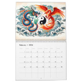 Yin & Yang – Spirit Animals in Ink Kalender (Feb 2026)
