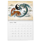 Yin & Yang – Spirit Animals in Ink Kalender (Jan 2026)