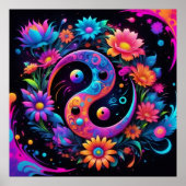 Yin Yang Spirituele Harmonie Poster (Voorkant)