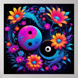 Yin Yang Spirituele Harmonie Poster