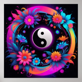 Yin Yang Spirituele Harmonie Poster