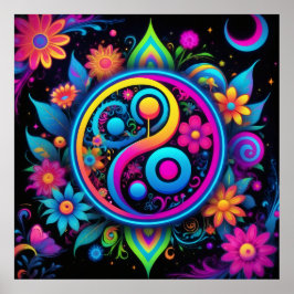 Yin Yang Spirituele Harmonie Poster