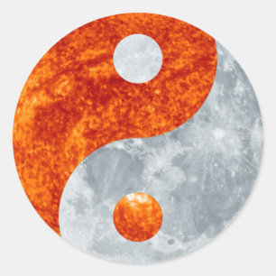 Yin & Yang Spirituele Harmony Sun & Moon Sticker