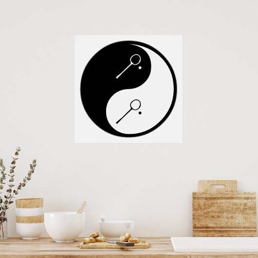 Yin Yang Squash Poster (Keuken)