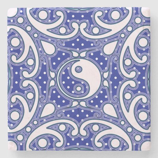 Yin Yang Stenen Onderzetter (Voorkant)