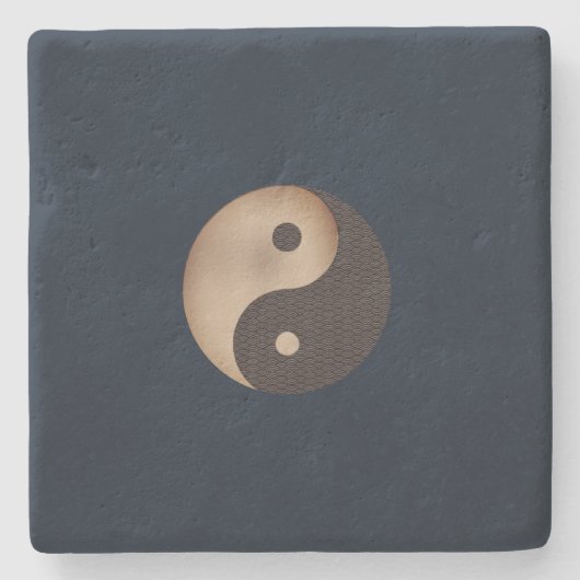 Yin Yang Stenen Onderzetter (Voorkant)