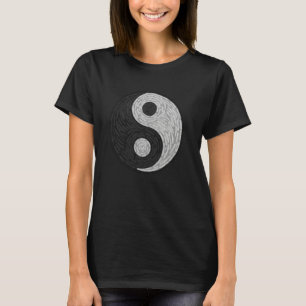 Yin Yang Sterrennacht Feng Shui Van Gogh Art Vinta T-shirt