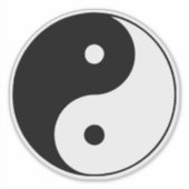 Yin Yang Sticker (Voorkant)