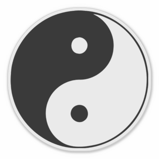 Yin Yang Sticker (Voorkant)