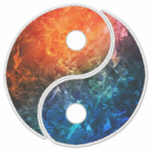 Yin Yang Sticker (Voorkant)