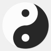Yin Yang Sticker (Voorkant)