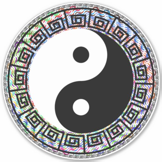 Yin Yang Sticker (Voorkant)