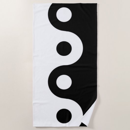 Yin yang strandlaken (Voorkant)