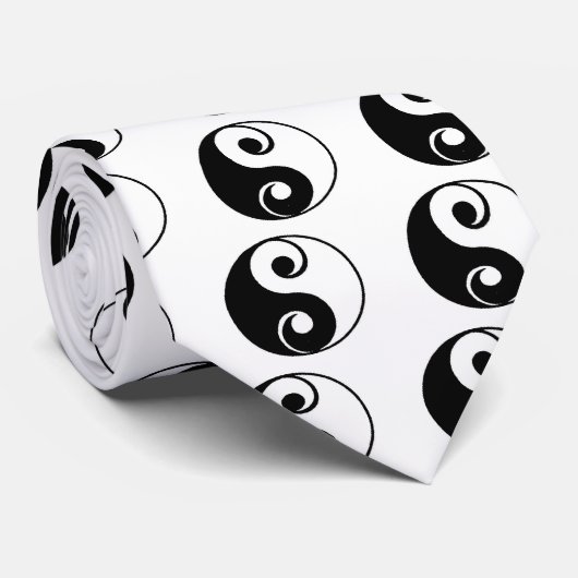 Yin Yang Stropdas (Opgerold)