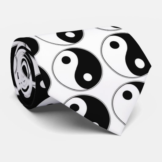 Yin & yang stropdas (Opgerold)