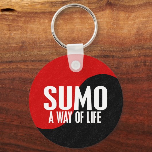 Yin Yang Sumo 1 Sleutelhanger (Voorkant)
