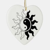 Yin yang sun keramisch ornament (Rechts)