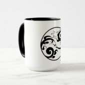 Yin Yang Swirl Mok (Voorkant links)