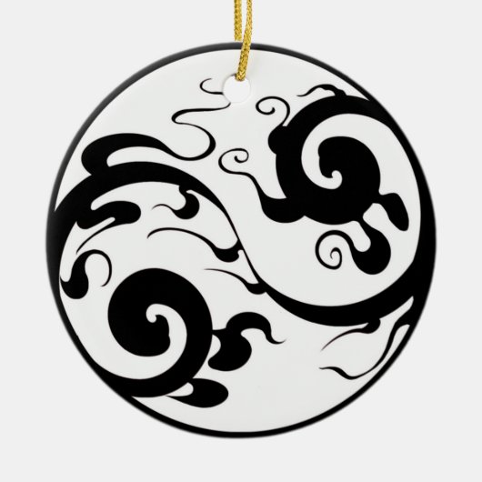 Yin Yang Swirl Ornament (Voorkant)