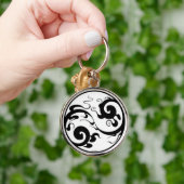 Yin Yang Swirl Sleutelhanger (Hand)