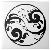 Yin Yang Swirl tegel Tegeltje (Voorkant)
