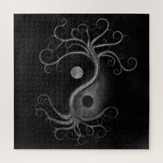 Yin Yang Swirl Tree Legpuzzel (Verticaal)