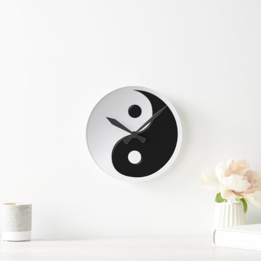 Yin Yang Sybol Round Wall klok (Huis)