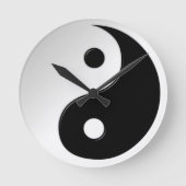 Yin Yang Sybol Round Wall klok (Voorkant)