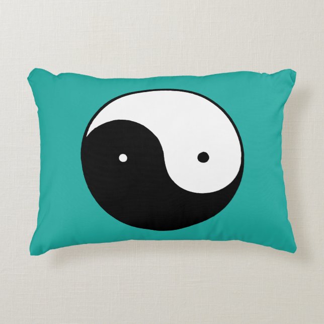 Yin Yang Symbol Accent Kussen (Voorkant)