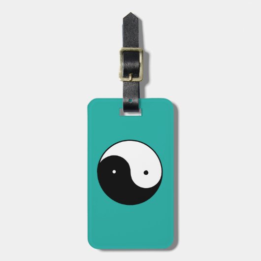 Yin Yang Symbol Bagagelabel (Voorkant verticaal)