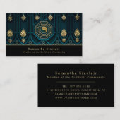 Yin & Yang Symbol, boeddhisme, boeddhist Visitekaartje (Voorkant / Achterkant)