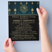 Yin & Yang Symbol, boeddhistische Groep Adverteren Flyer (Hand)