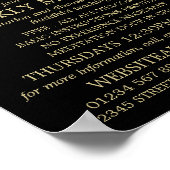 Yin & Yang Symbol, boeddhistische Groep Adverteren Poster (Hoek)