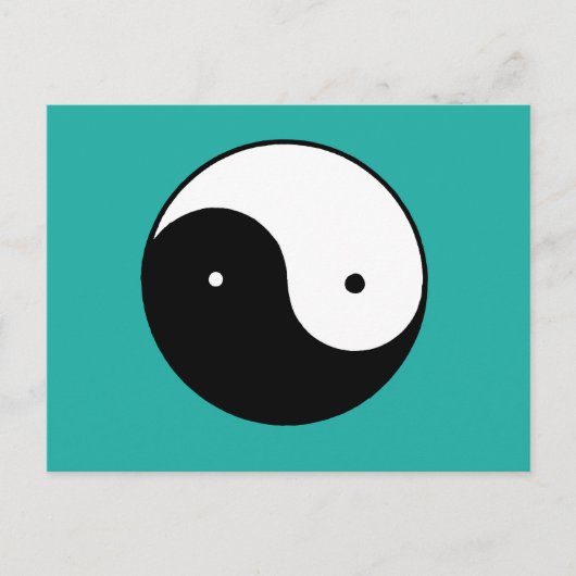 Yin Yang Symbol Briefkaart (Voorkant)