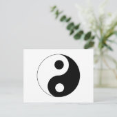 Yin Yang Symbol Briefkaart (Staand voorkant)
