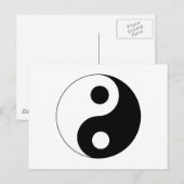 Yin Yang Symbol Briefkaart (Voorkant / Achterkant)