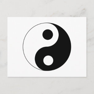 Yin Yang Symbol Briefkaart