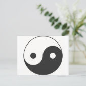 YIN & YANG SYMBOL BRIEFKAART (Staand voorkant)
