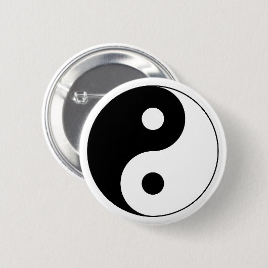 Yin Yang Symbol Button (Voorkant /achterkant)