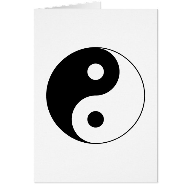 Yin Yang Symbol Card (Voorkant)