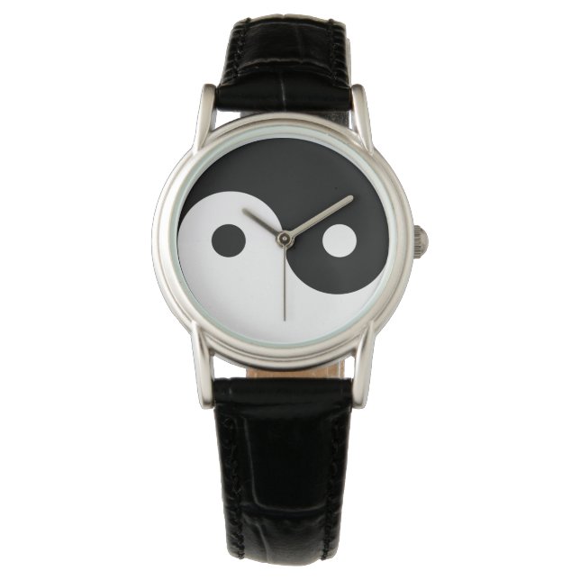 Yin Yang Symbol Cheeky Witch® Watch Horloge (Voorkant)