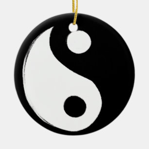 Yin Yang Symbol Dark and Light Keramisch Ornament