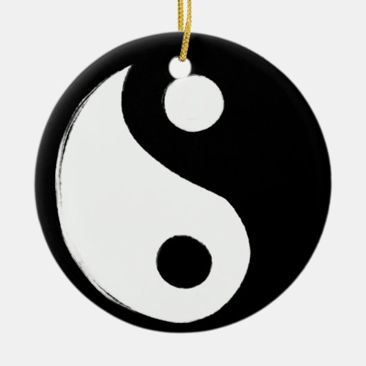 Yin Yang Symbol Dark and Light Keramisch Ornament (Voorkant)